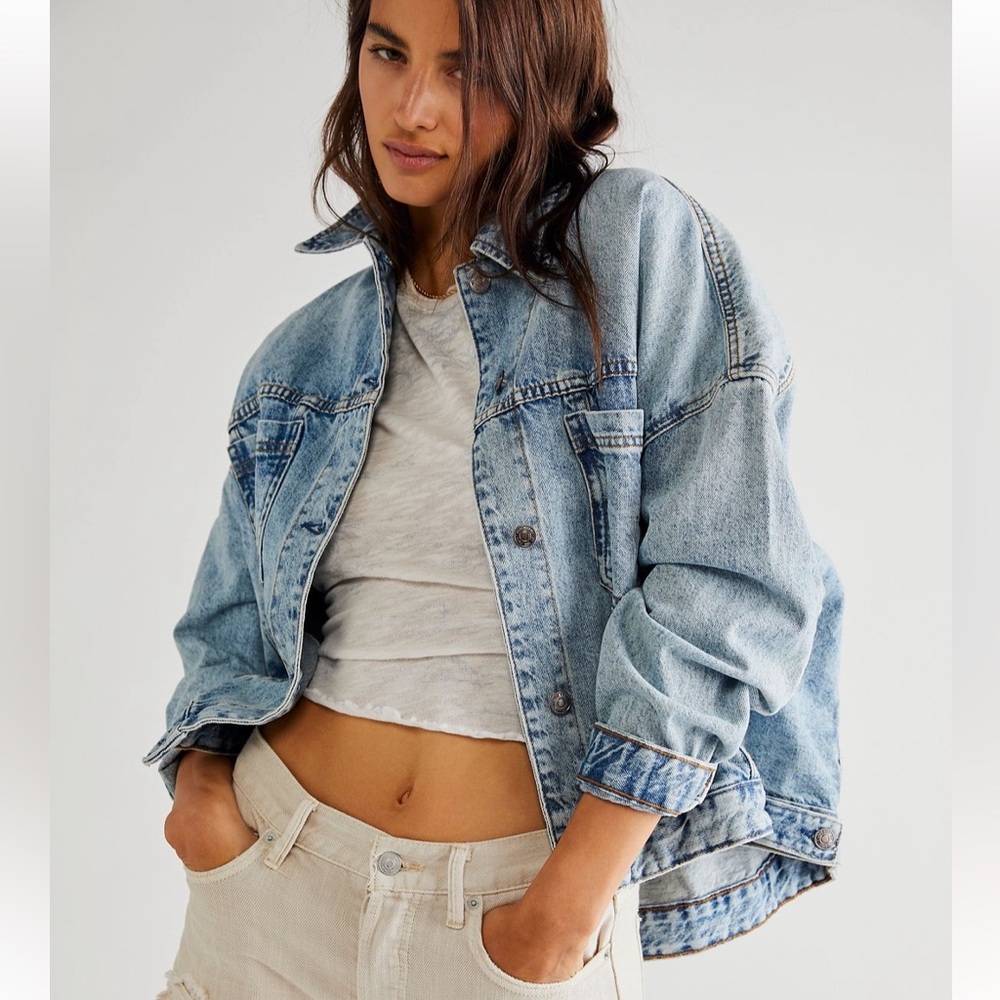 Free people We The Free Opal Swing jacket in ocean night